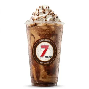 Brunette – illustrated drink with hazelnut + caramel mocha