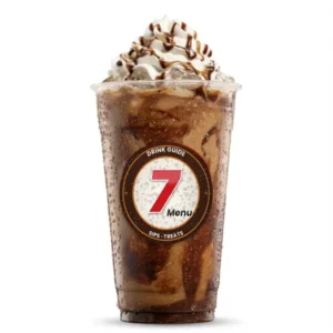 Brunette Cold Brew – illustrated drink with hazelnut + caramel + chocolate + cold brew