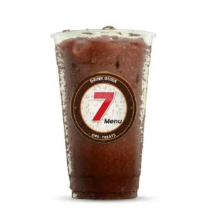 Dark Chocolate Americano – illustrated drink with dark chocolate + espresso