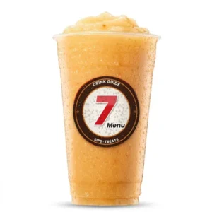 Peaches 'n' Cream 7 Fizz – illustrated drink with peach & vanilla with cream float